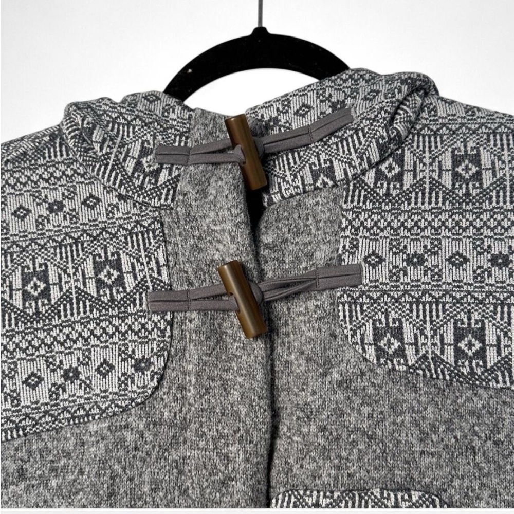 Patagonia Womens jacket Gray‎ Better Sweater Icelandic Coat fleece Toggle M - Picture 3 of 10